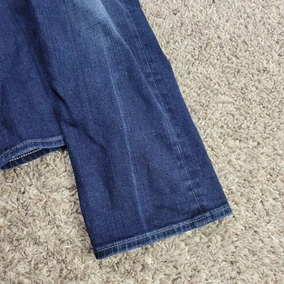 Lucky Brand Jeans Women's  8/29 Sweet Crop Dark Wash Blue Denim Stretch - Picture 6 of 9